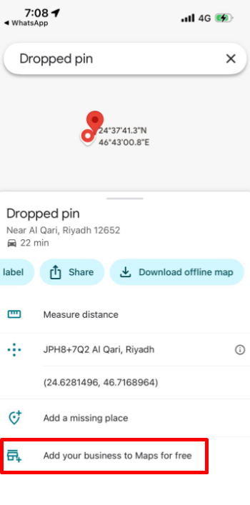 إذا كان نشاطك يقدم خدمات عن بُعد، يمكنك اختيار عدم إظهار العنوان والتركيز على المنطقة التي تغطيها.